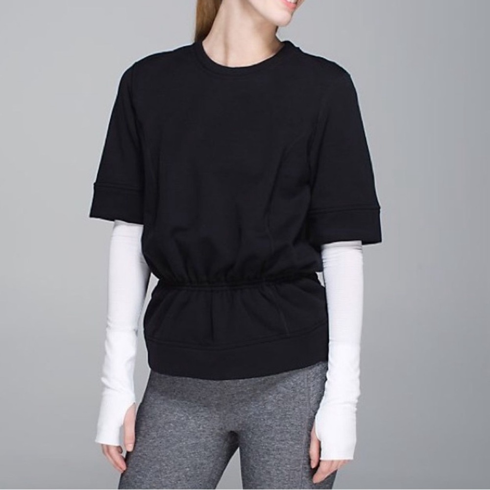 Lululemon Peplum Fleece Pullover